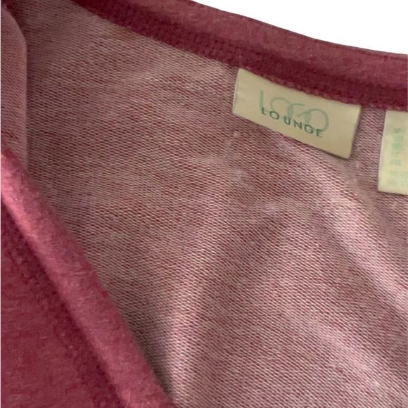 LOGO Lounge Sz S ZIP Front Long Sleeve Cardigan Zip Front - Picture 6 of 9